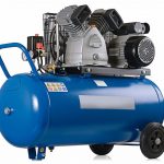 New_air_compressor_on_a_white_background.