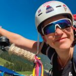 Carolin Bleisteiner überquert mit ihrem Klapprad die Alpen