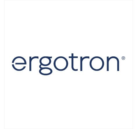 Das Ergotron-Logo auf weißem Hintergrund