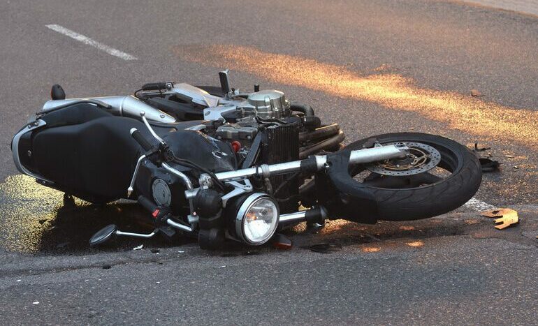 Arbeitsunfall mit Motorrad
